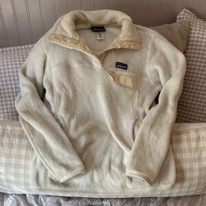 Patagonia Women's Off-White Teddy Jacket
